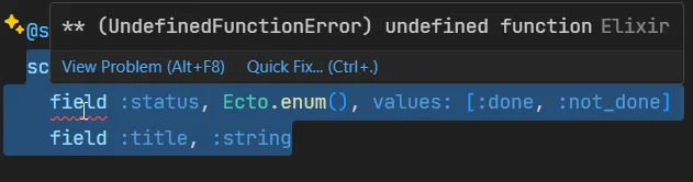 elixir error